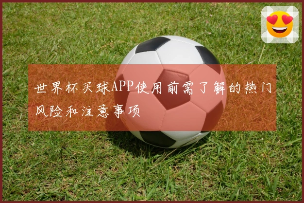 世界杯买球APP使用前需了解的热门风险和注意事项